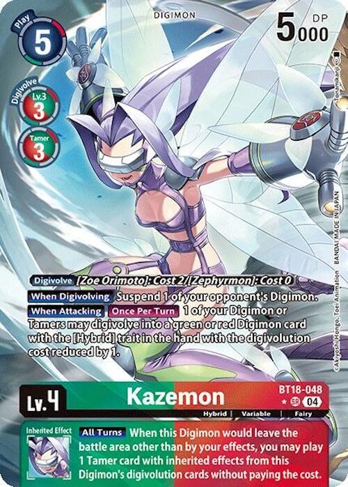 Kazemon (Alternate Art) - Release Special Booster 2.0 (BT18-19)