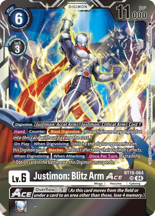 Justimon: Blitz Arm ACE - Release Special Booster 2.5 (BT19-20)