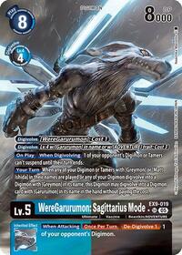 WereGarurumon Sagittarius Mode Alternate Art EX9-019 SR