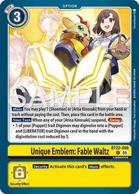 Unique Emblem Fable Waltz BT22-098 U