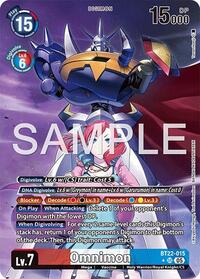 Omnimon Alternate Art BT22-015 SR