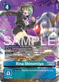 Rina Shinomiya Alternate Art BT22-085 R