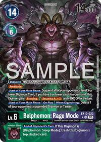 Belphemon Rage Mode Alternate Art EX10-022 SR
