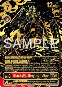 BlackWarGreymon ACE Rare Pull EX10-010 SR