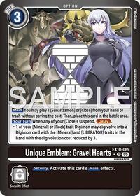 Unique Emblem Gravel Hearts Limited Foil EX10-069 U