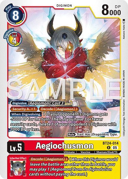 Aegiochusmon BT24-014 R