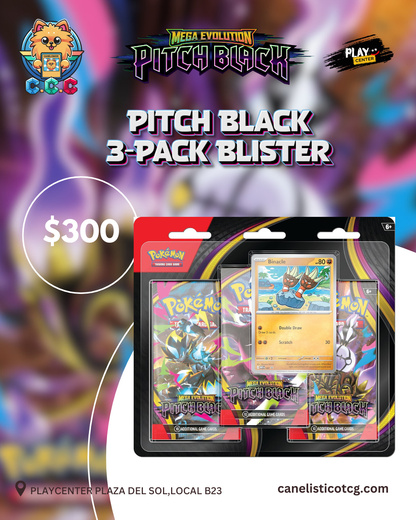 Pokemon Pitch Black 3 Pack Blister - INGLÉS