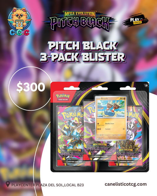 Pokemon Pitch Black 3 Pack Blister - INGLÉS