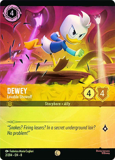 Dewey Lovable Showoff