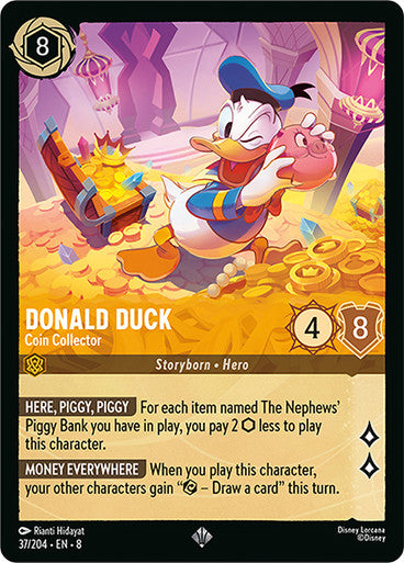 Donald Duck Coin Collector