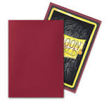 Dragon Shield Blood Red Sleeves