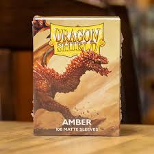 Dragon Shield Amber Matte Sleeves
