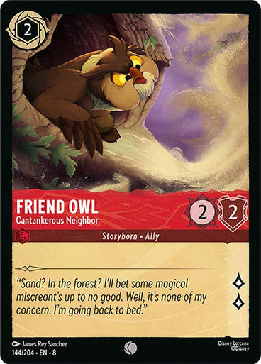 Friend Owl Cantankerous Neighbor