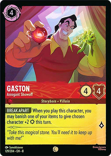 Gaston Arrogant Showoff