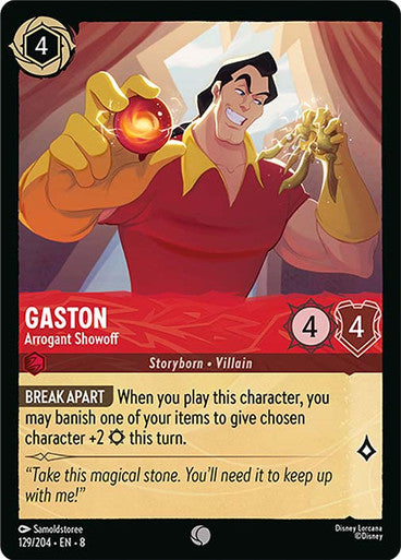 Gaston Arrogant Showoff