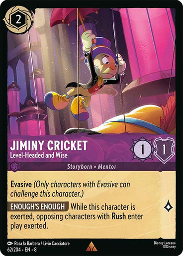 Jiminy Cricket Level Headed and Wise