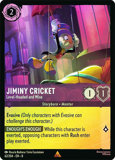 Jiminy Cricket Level Headed and Wise