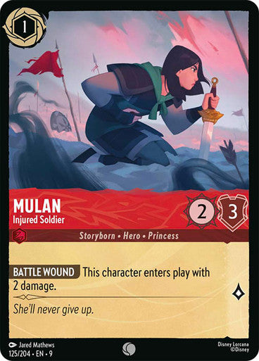 Mulan Injured Soldier