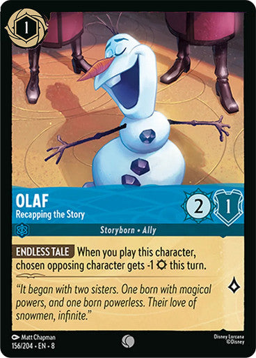 Olaf Recapping the Story