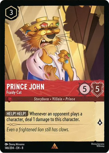 Prince John Fraidy Cat