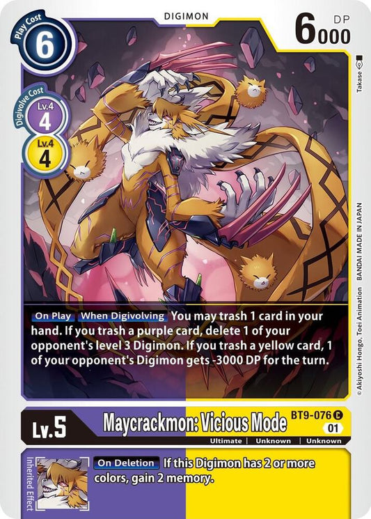 Maycrackmon: Vicious Mode - X Record (BT09)