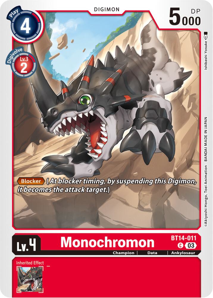 Monochromon - Blast Ace (BT14)