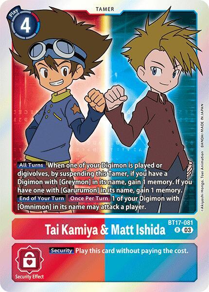 Tai Kamiya & Matt Ishida - Secret Crisis (BT17