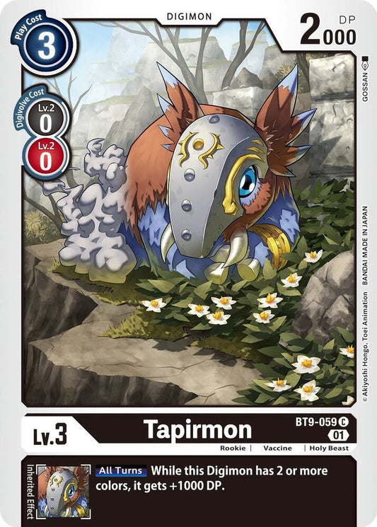 Tapirmon - X Record (BT09)
X Record