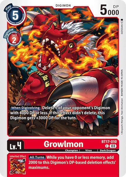 Growlmon - Secret Crisis (BT17