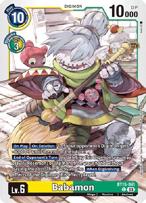 Babamon - Exceed Apocalypse (BT15)
Exceed Apocalypse