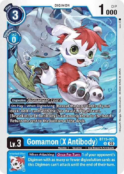 Gomamon (X Antibody) - Exceed Apocalypse (BT15)