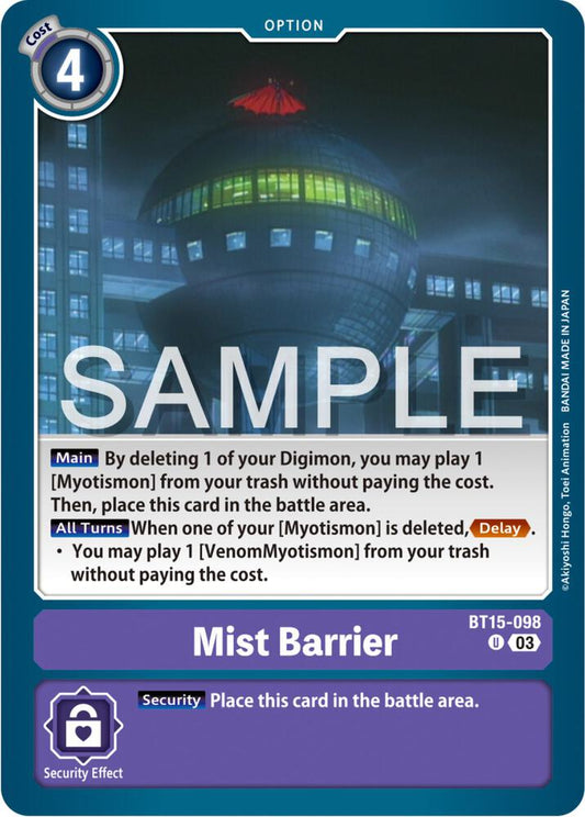 Mist Barrier - Exceed Apocalypse (BT15)