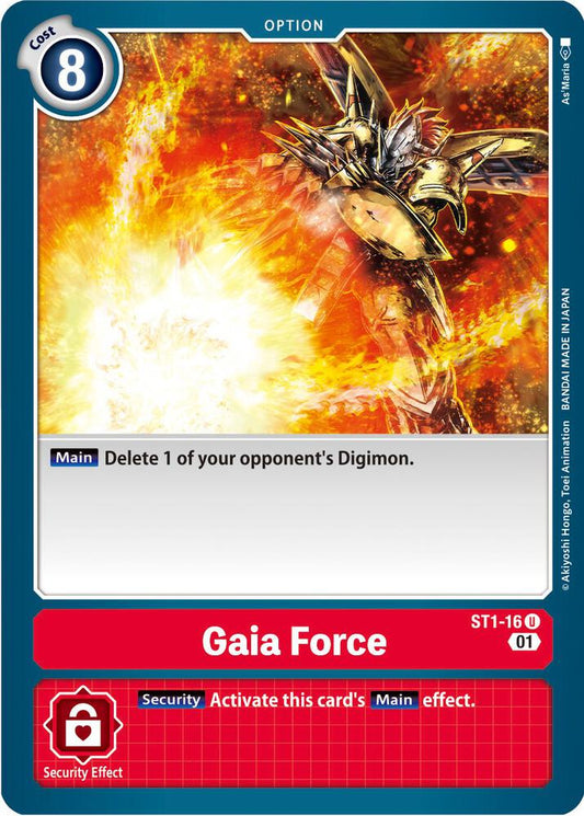 Gaia Force - ST1-16 (Alternate Art) - Starter Deck 07: Gallantmon (ST-7)
