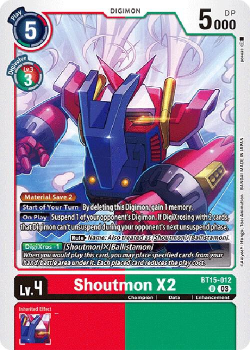 Shoutmon X2 - Exceed Apocalypse (BT15)
