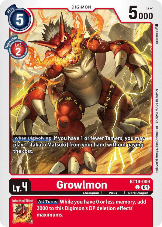 Growlmon - Release Special Booster 2.5 (BT19-20)