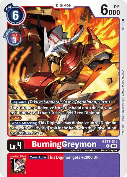 BurningGreymon - Secret Crisis (BT17)