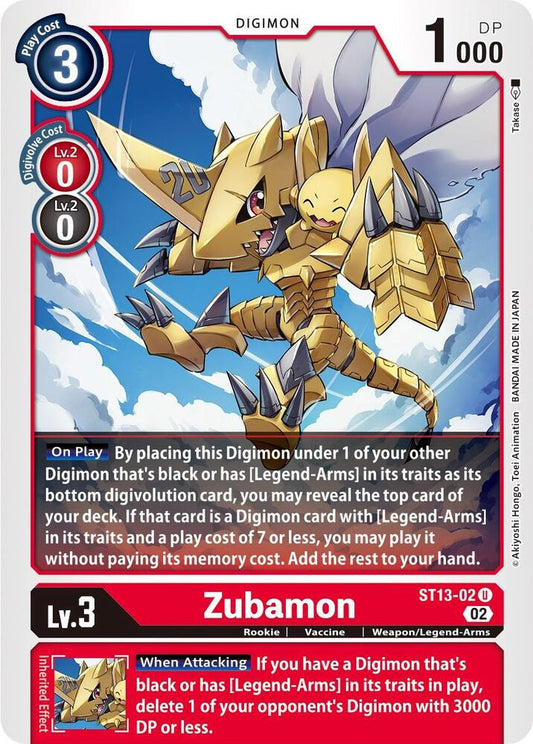 Zubamon - Starter Deck 13: Ragnaloardmon (ST-13)