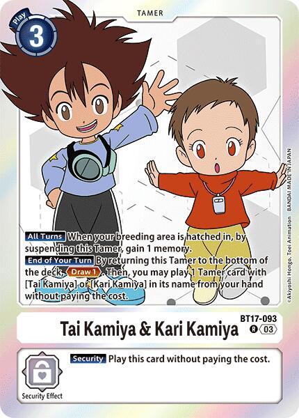 Tai Kamiya & Kari Kamiya - Secret Crisis (BT17)