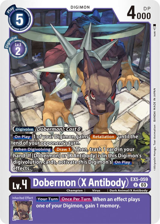 Dobermon (X Antibody) - Animal Colosseum (EX05)