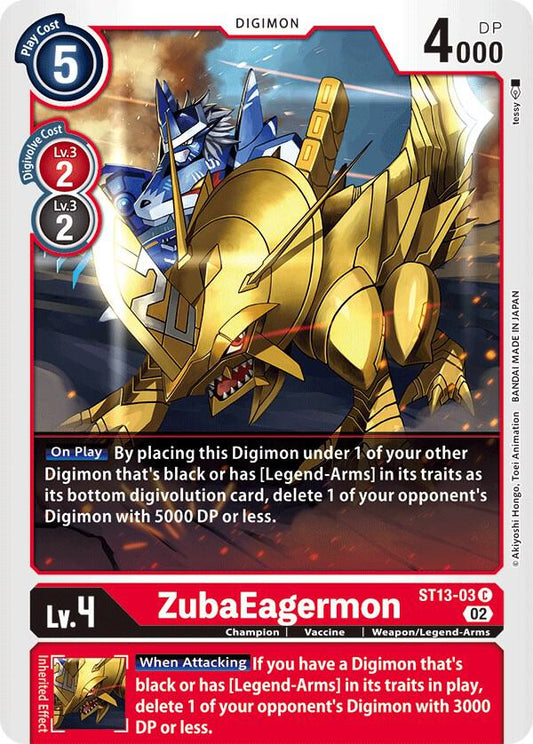 ZubaEagermon - Starter Deck 13: Ragnaloardmon (ST-13)