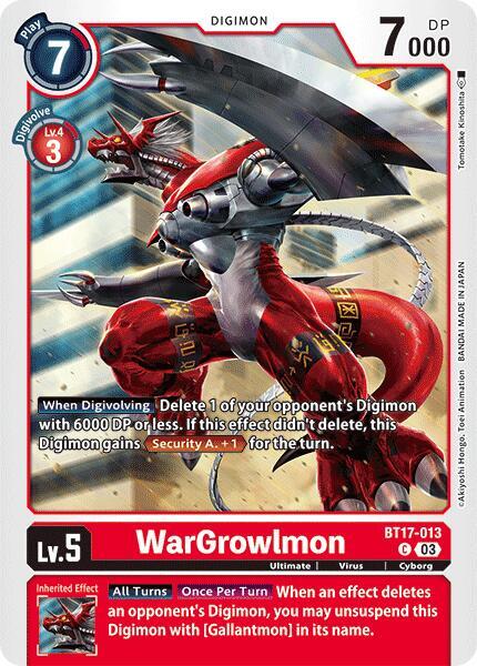 WarGrowlmon - Secret Crisis (BT17)