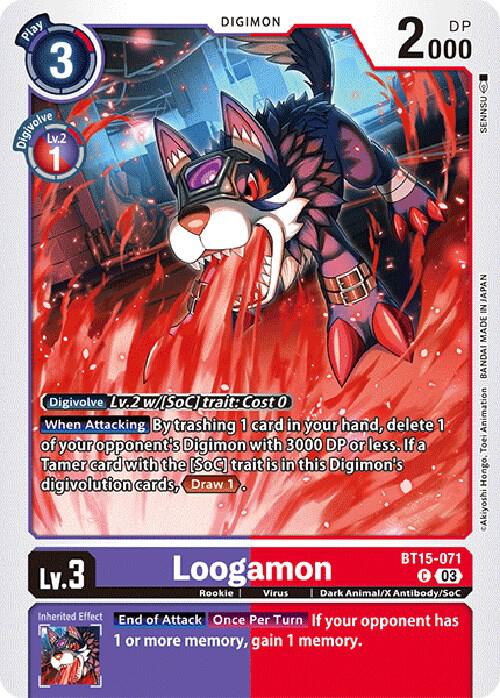 Loogamon - Exceed Apocalypse (BT15)
Exceed Apocalypse