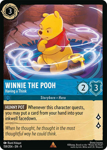 Winnie the Pooh Having a Think