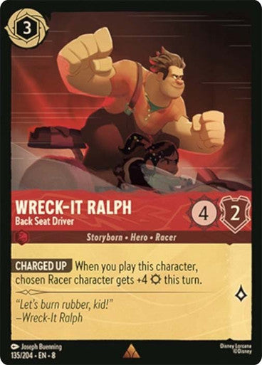 Wreck It Ralph Back Seat Driver